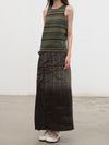 SWAYING 25 Fall/Winter Collection: Striped Wool Vest SW-SW25AW1T02C4S4-ZH Purple Gray (SW25AW1T02C1S2)
